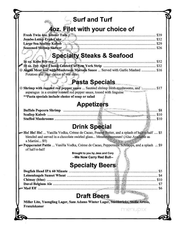 Johnny's Bar & Steakhouse - Stevens, PA menu_pic