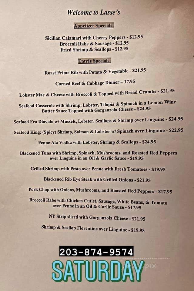 Lasses Restaurant - Milford, CT menu_pic