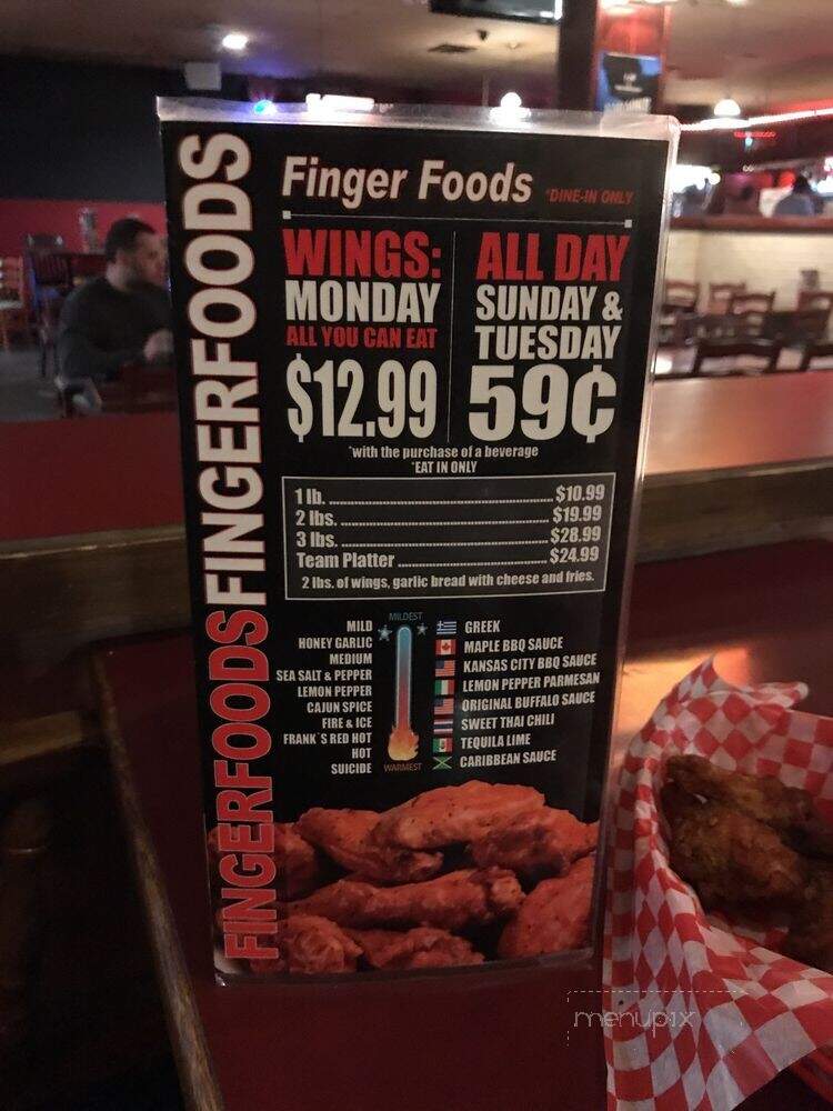 The Roxbury Bar & Grill - London, ON menu_pic