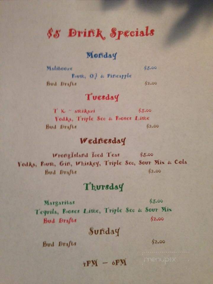 T K's Bar & Grill - Mount Bethel, PA menu_pic
