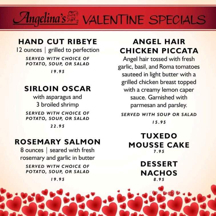 Angelina's Restaurant - Alexandria, MN menu_pic