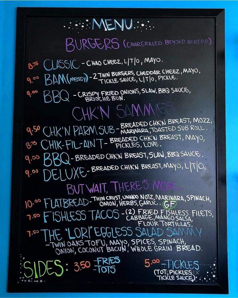 Hang Space - Richmond, VA menu_pic