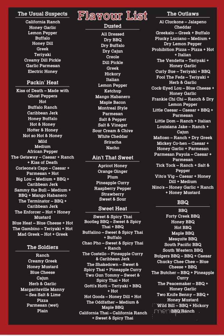 Hooligans - Kelowna, BC menu_pic