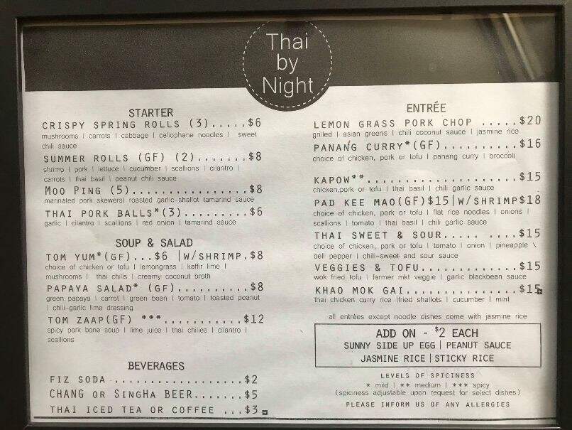 Thai by Night - Canandaigua, NY