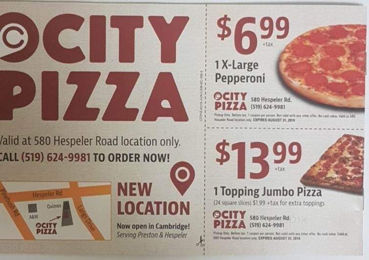 City Pizza - Cambridge, ON menu_pic