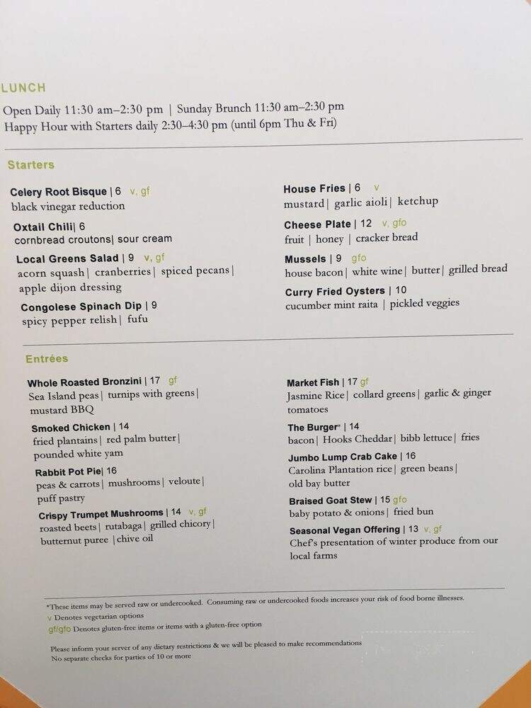 Amuse Restaurant - Virginia Museum of Fine Arts - Richmond, VA menu_pic