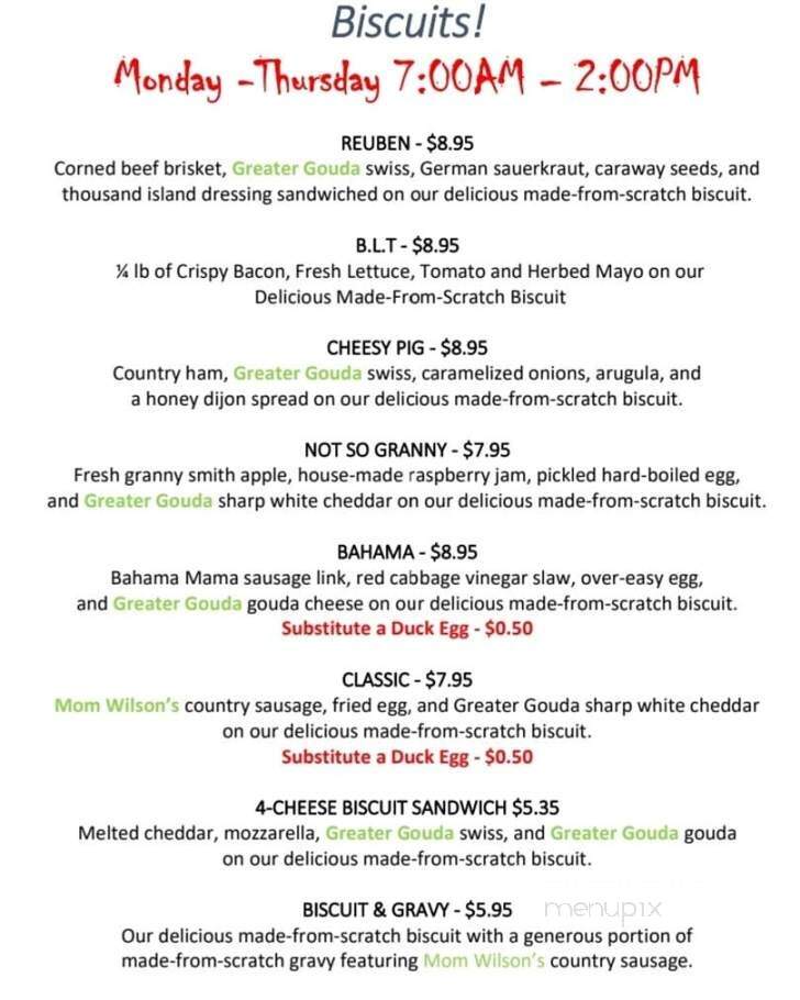 Fresh Start Cafe and Bakery - Delaware, OH menu_pic