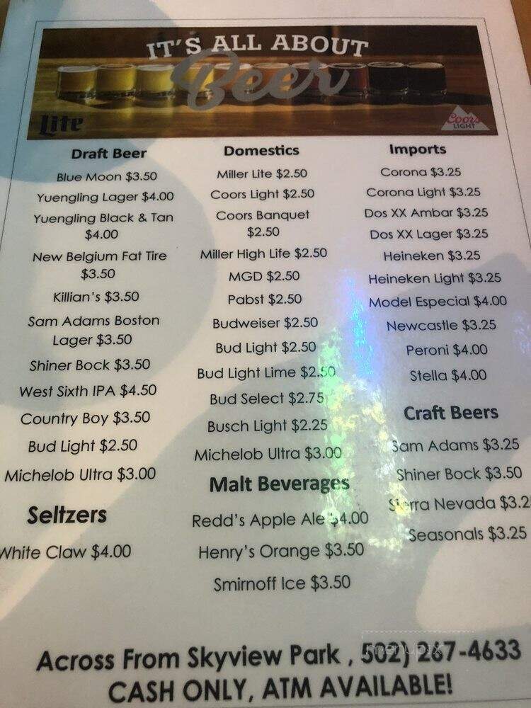 Pastime Fish House - Louisville, KY menu_pic