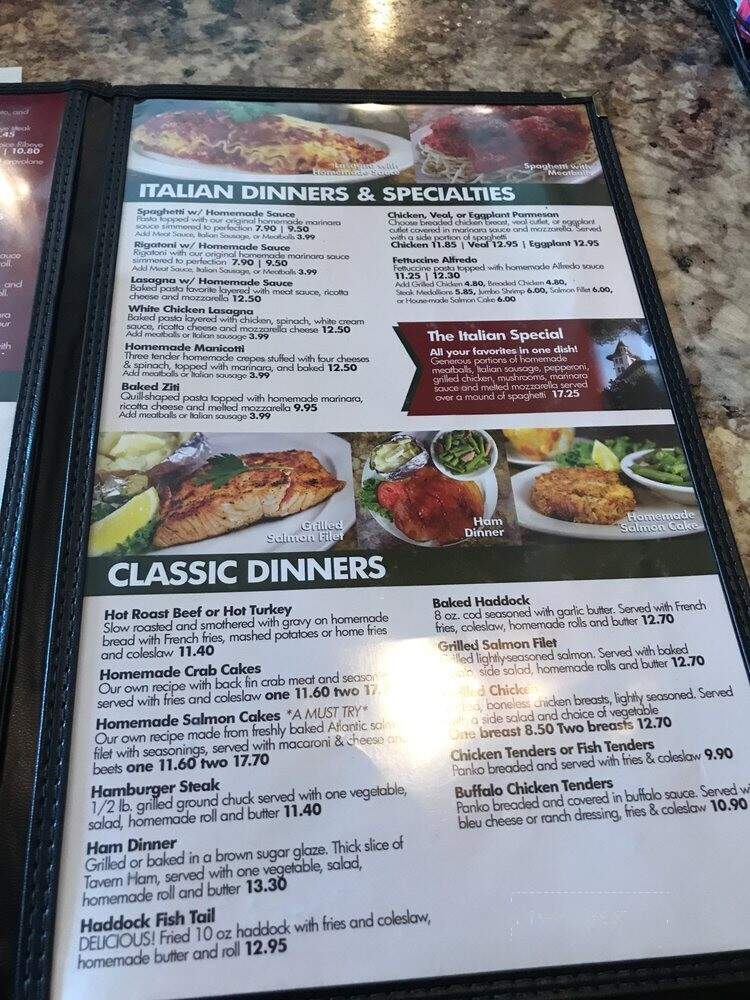 D'Atri's Restaurant - Cumberland, MD menu_pic