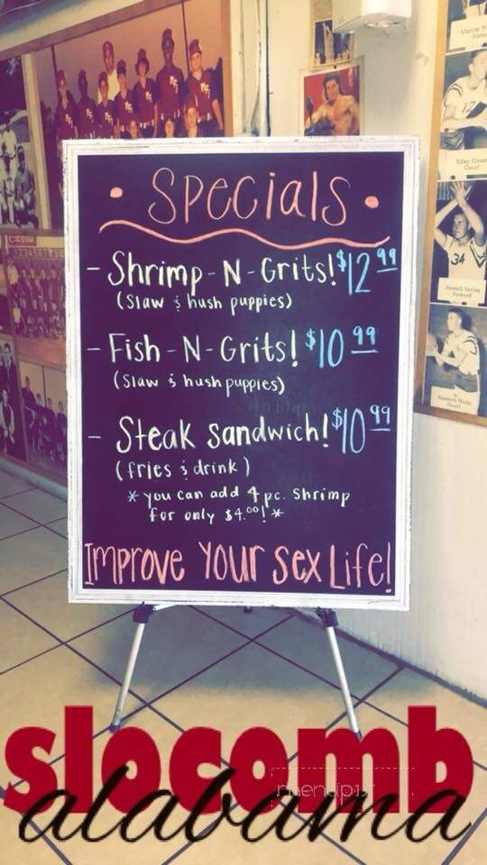 Nates Oyster Bar Grill - Slocomb, AL menu_pic