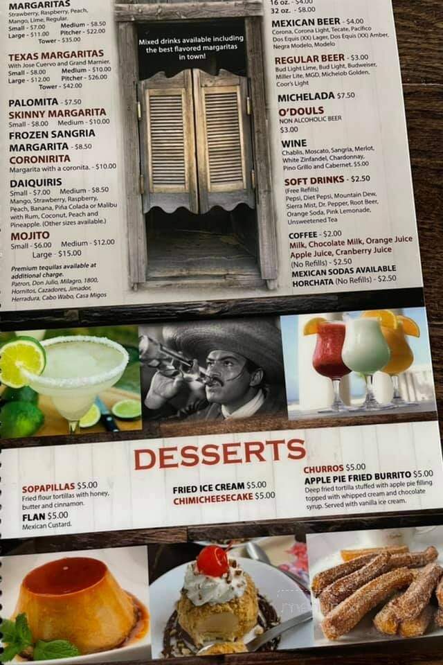 Tequilas Mexican Bar & Grill - Columbus, WI menu_pic