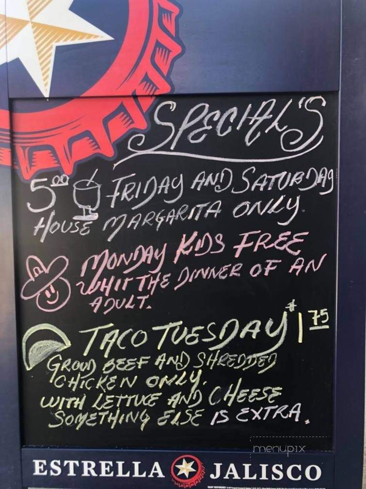 Tequilas Mexican Bar & Grill - Columbus, WI menu_pic
