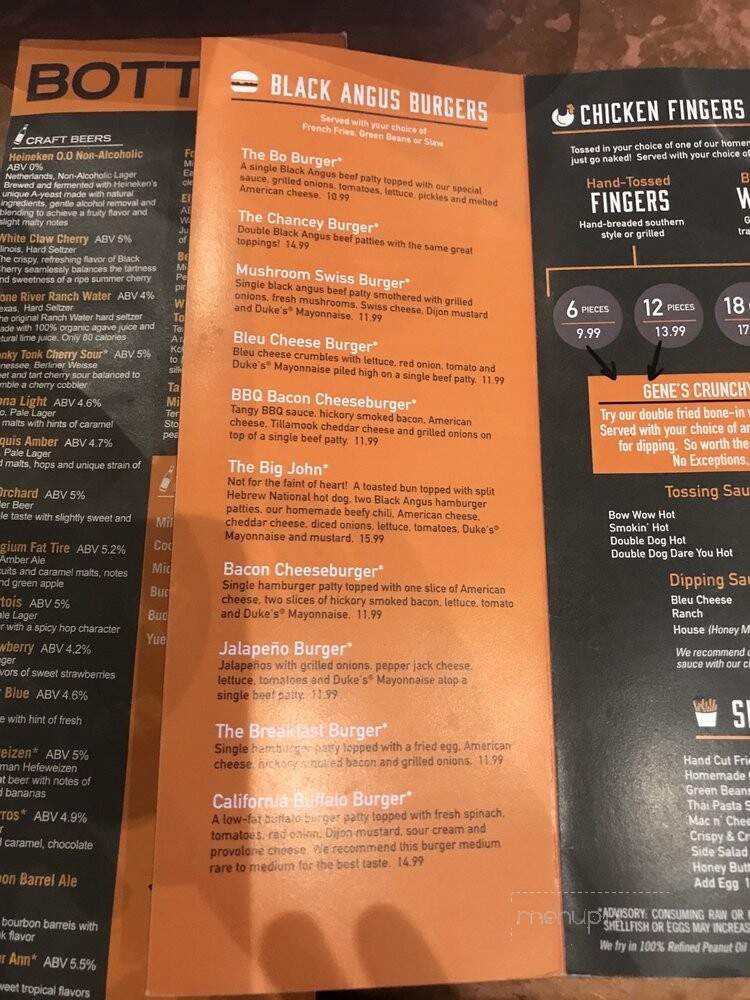 Double sales dogs menu