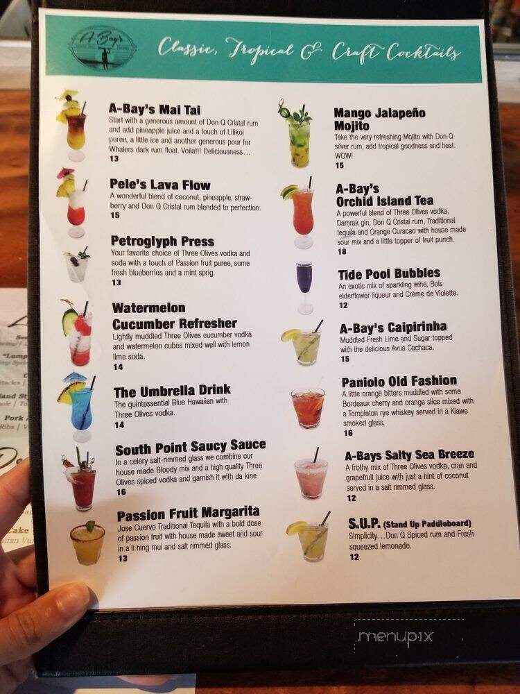 A Bay's Island Grill - Waikoloa Village, HI menu_pic