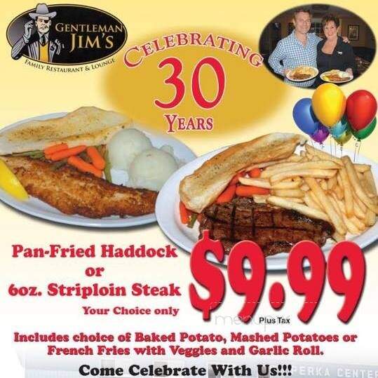 Gentleman Jim's - Summerside, PE menu_pic