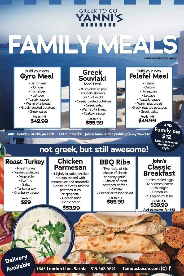 John's Restaurant - Sarnia, ON menu_pic