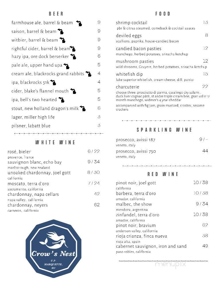 Landmark Inn - Marquette, MI menu_pic