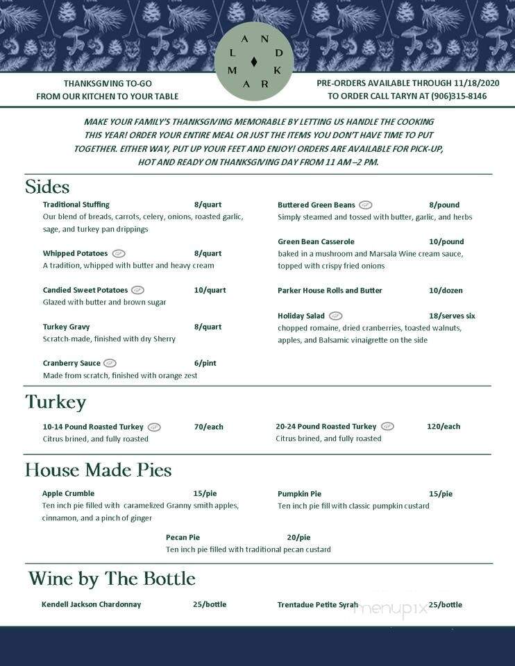 Landmark Inn - Marquette, MI menu_pic