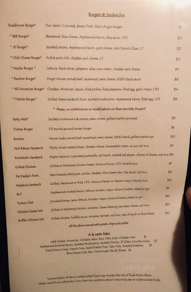 Montsweag Farm Restaurant - Woolwich, ME menu_pic