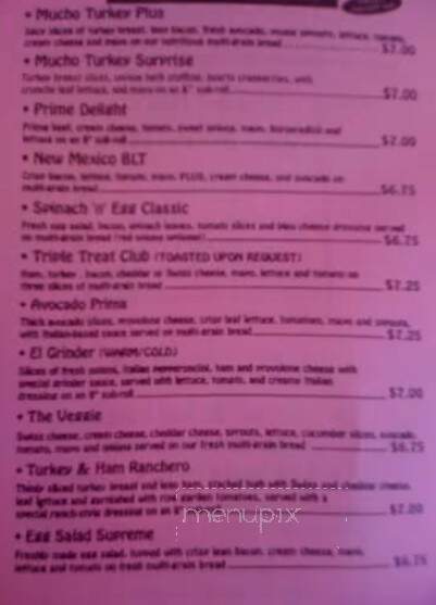 Mucho Gourmet Sandwich Shoppe - Santa Fe, NM menu_pic