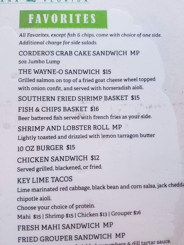 Old Key Lime House - Lantana, FL menu_pic
