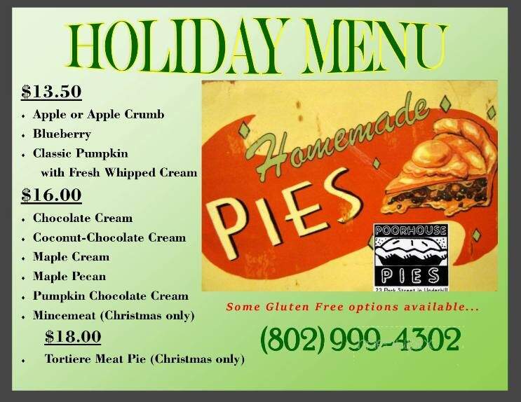 Poorhouse Pies - Underhill, VT menu_pic
