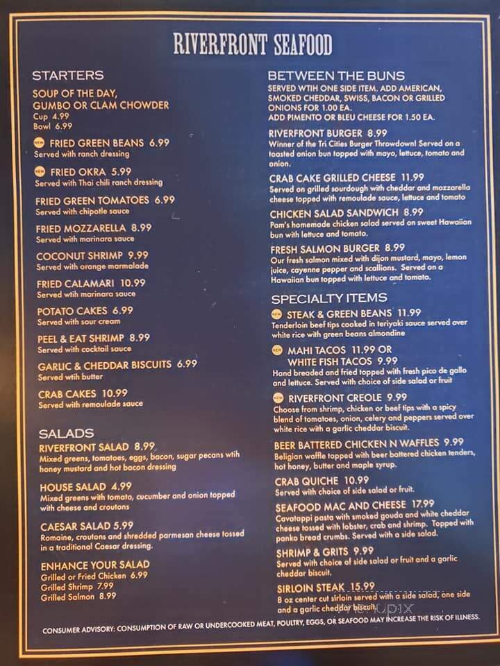 Riverfront Seafood Co - Kingsport, TN menu_pic