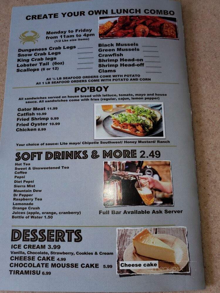 Storming Crab - McKinney, TX menu_pic