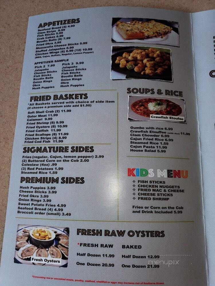 Storming Crab - McKinney, TX menu_pic