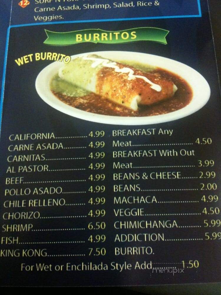 La Perla Cocina Mexicana #3 - San Diego, CA menu_pic