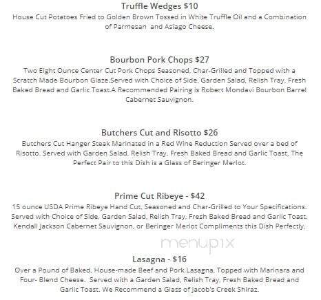 Steer Barn - Upper Sandusky, OH menu_pic