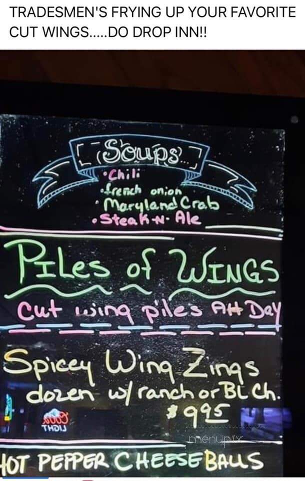 Tradesmen's Inn - Scenery Hill, PA menu_pic