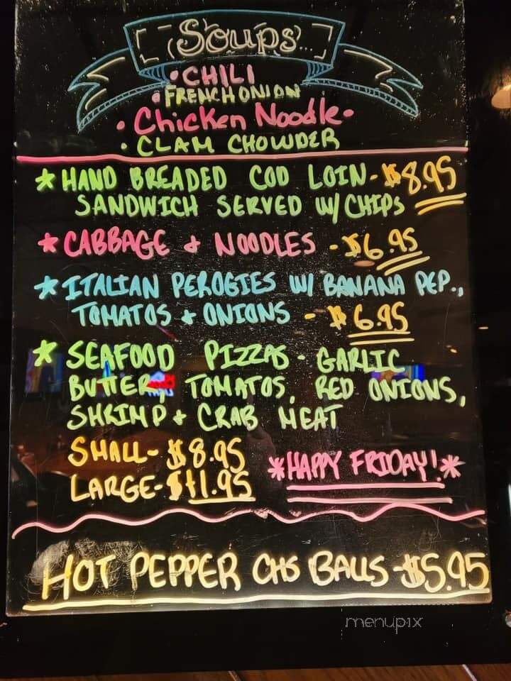 Tradesmen's Inn - Scenery Hill, PA menu_pic