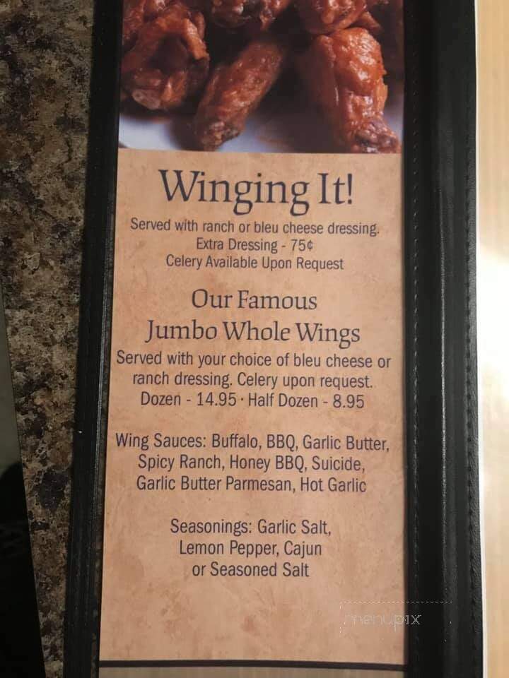 Tradesmen's Inn - Scenery Hill, PA menu_pic