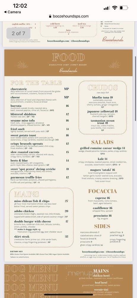 Boozehounds - Palm Springs, CA menu_pic
