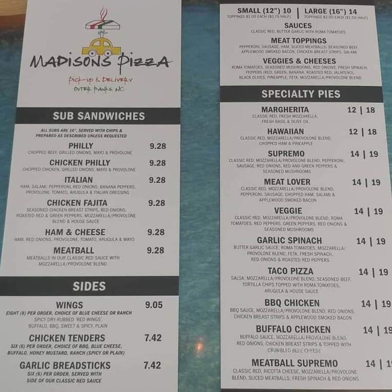 Madisons Pizza - Nags Head, NC