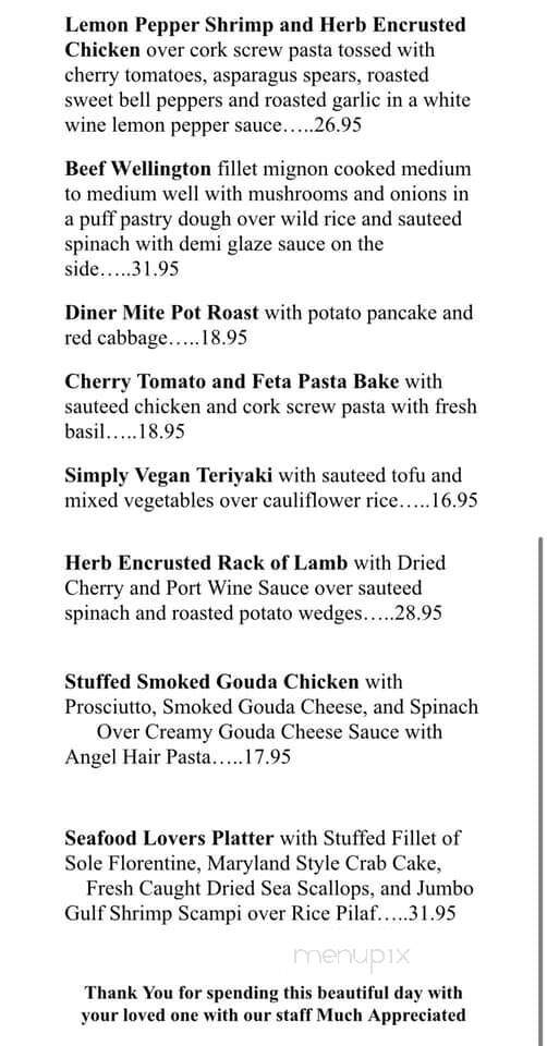 Moriches Bay Diner - Moriches, NY menu_pic