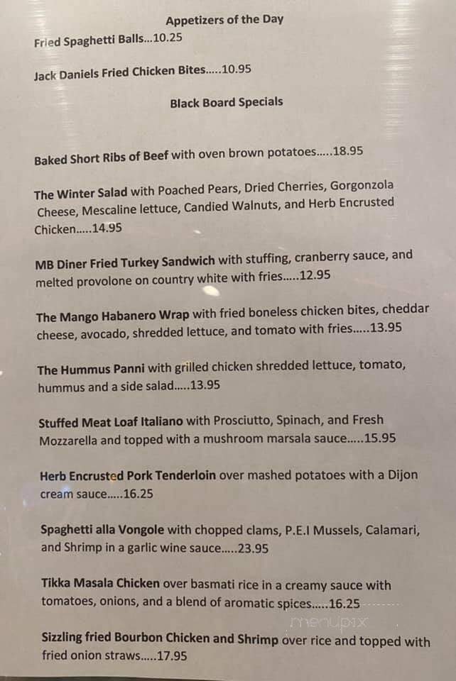 Moriches Bay Diner - Moriches, NY menu_pic