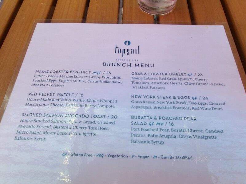 Top Sail - San Diego, CA menu_pic