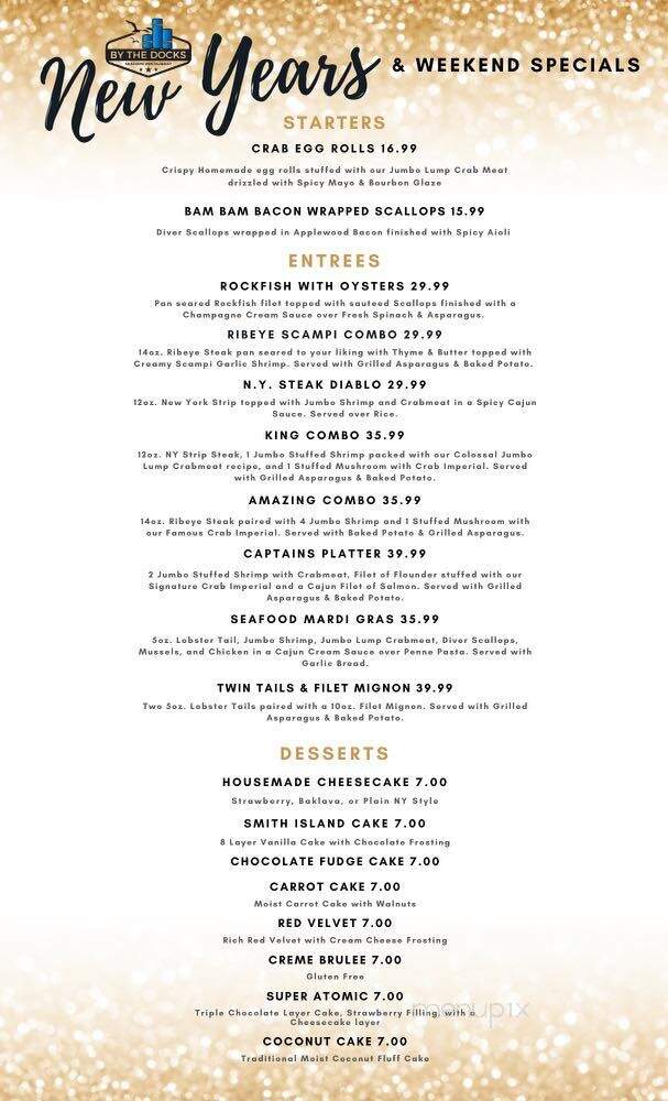 By The Docks - Middle River, MD menu_pic
