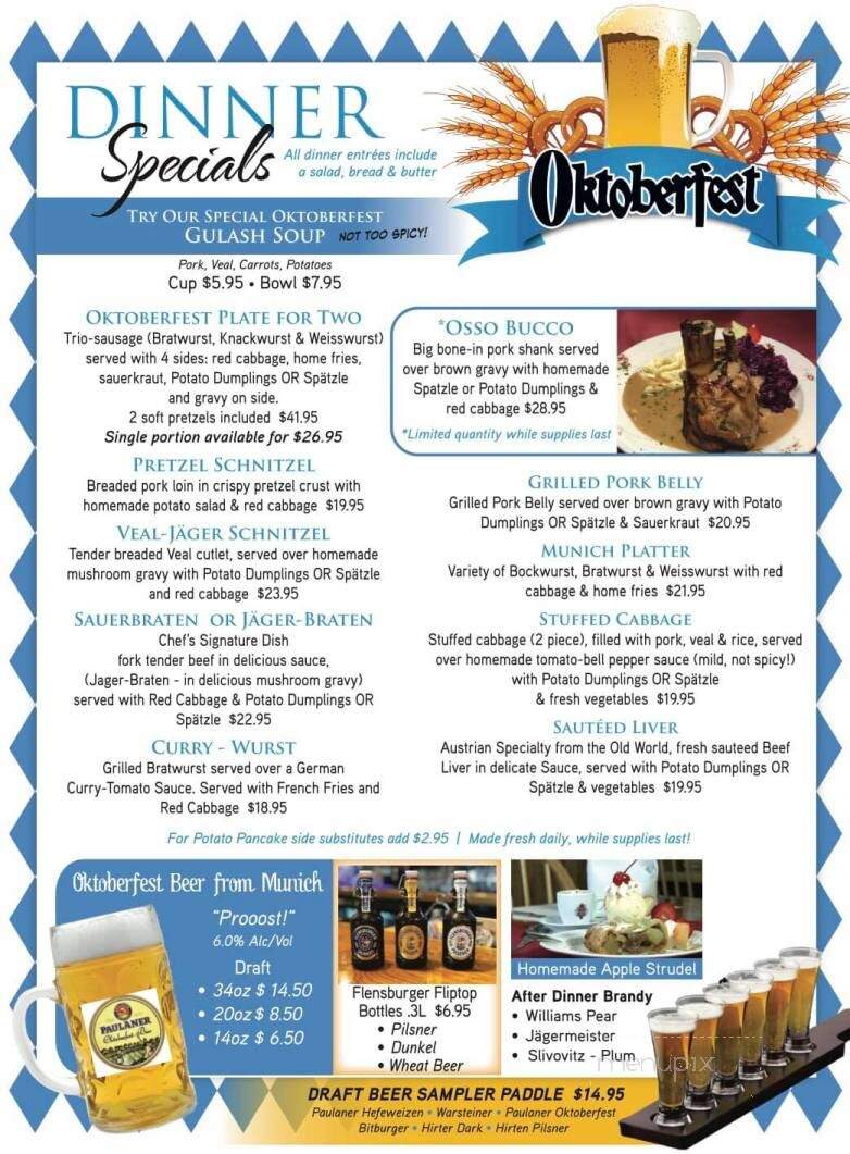 Cafe Old Vienna - Myrtle Beach, SC menu_pic