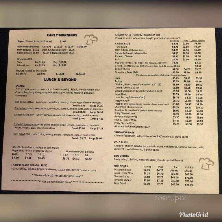 Connies Bakery & Specialty - Kingstree, SC menu_pic