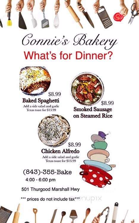 Connies Bakery & Specialty - Kingstree, SC menu_pic