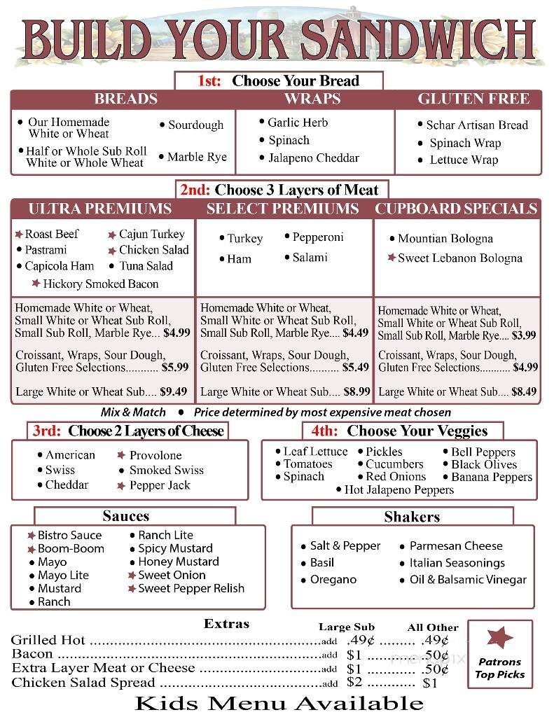 Country Cupboard Of Barnwell - Barnwell, SC menu_pic