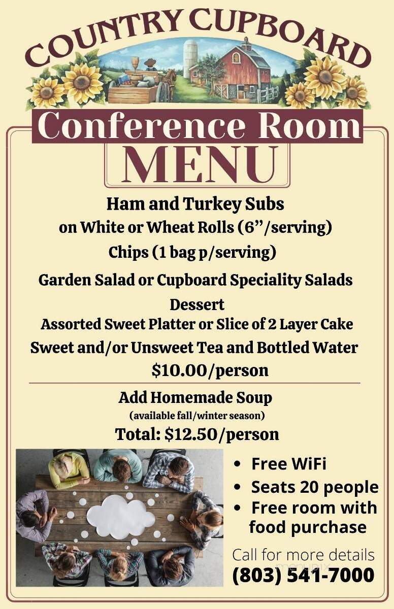 Country Cupboard Of Barnwell - Barnwell, SC menu_pic
