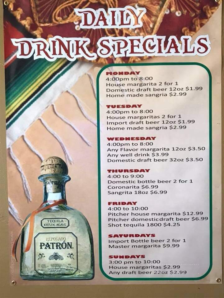 El Charro - Harrodsburg, KY menu_pic