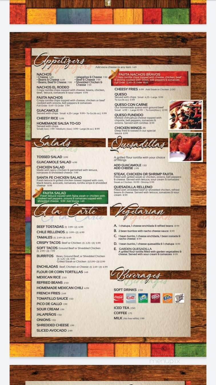 El Rodeo - Ball, LA menu_pic