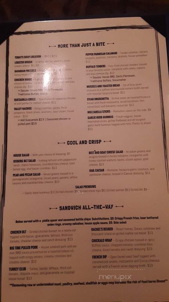 John Harvard's Brew House - Ellicottville, NY menu_pic