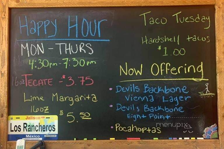 Los Rancheros Mexican Grill - Montpelier, VA menu_pic