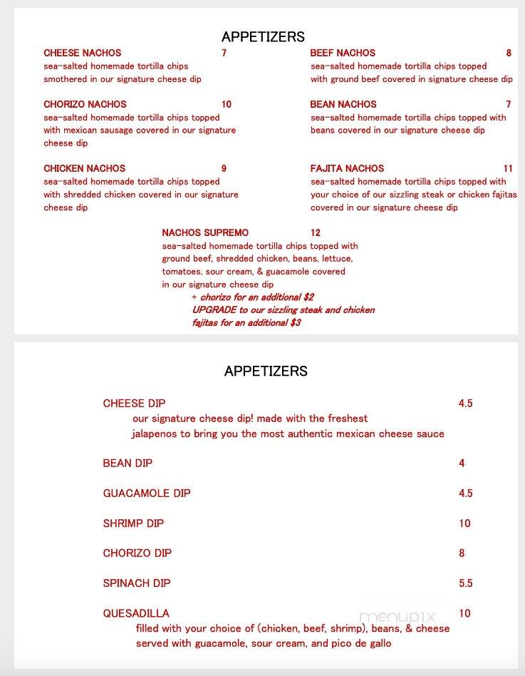 Los Rancheros Mexican Grill - Montpelier, VA menu_pic